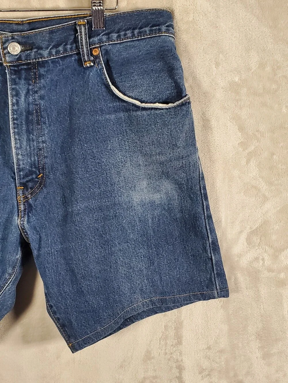 Levi's 517 Men's W36 Dark Wash Denim Jean Shorts Y2K Western Workwear Vintage